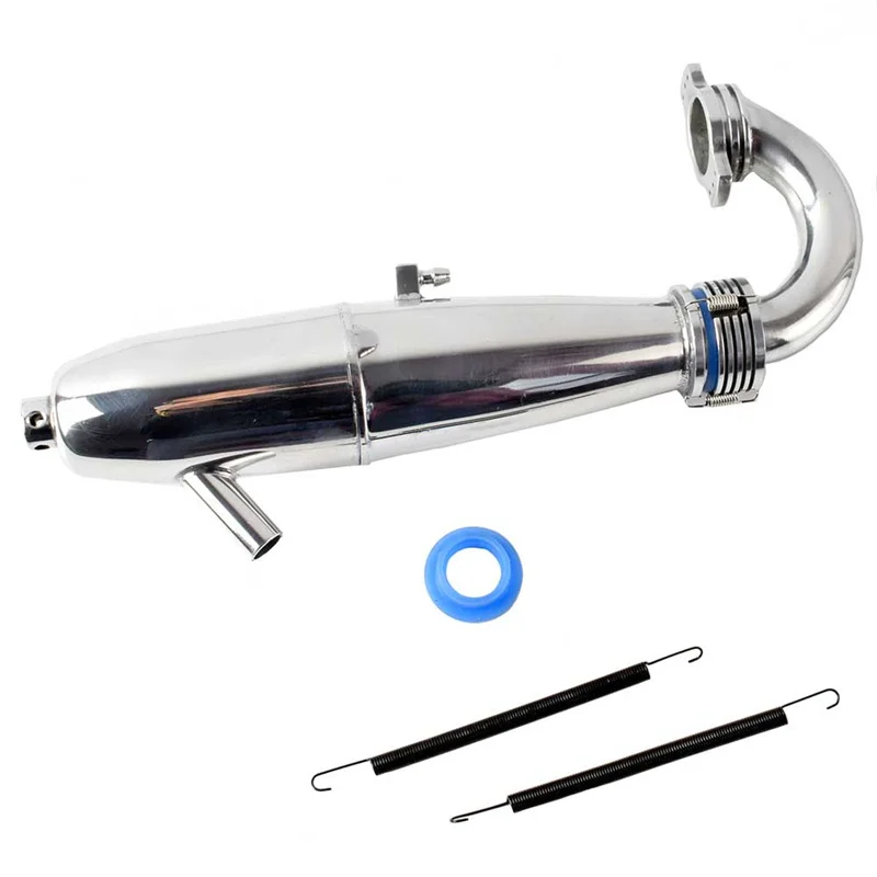 HSP 81084 Aluminiowa rura wydechowa i sprężyna do modeli samochodów RC w skali 1/8 28CXP Nitro Engine Motor Parts Power Buggy