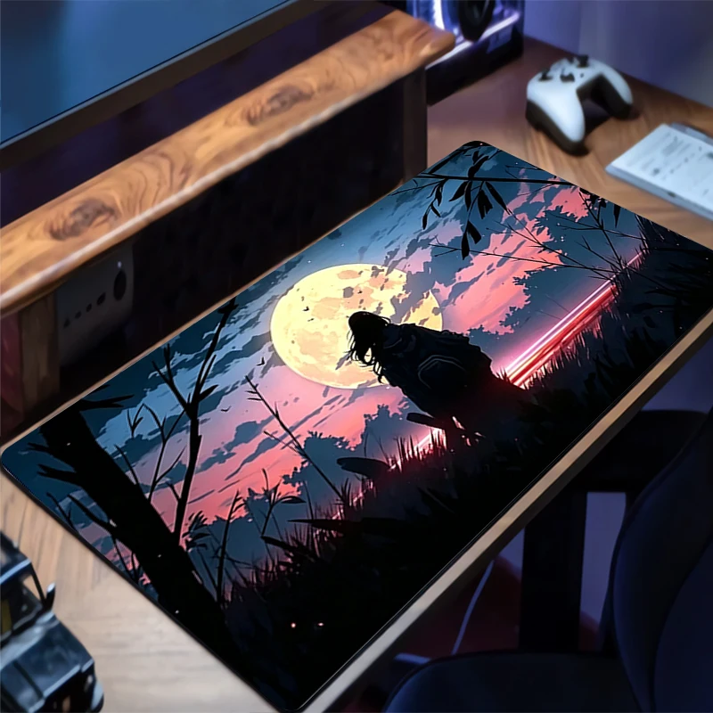 Mouse Pad Sunset scenery and back view Larger XXL 900x400 Speed Mini Pc Computer Keyboard Desk Mat Gaming Accessories Mousepad