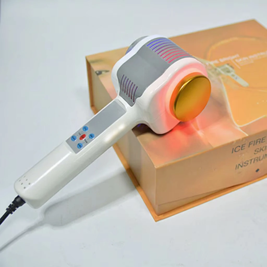 Hot Selling Facial Hot and Cold Hammer Shrink Pores Face Massager Anti-aging Rejuvenation Skin Care Beauty Equipment