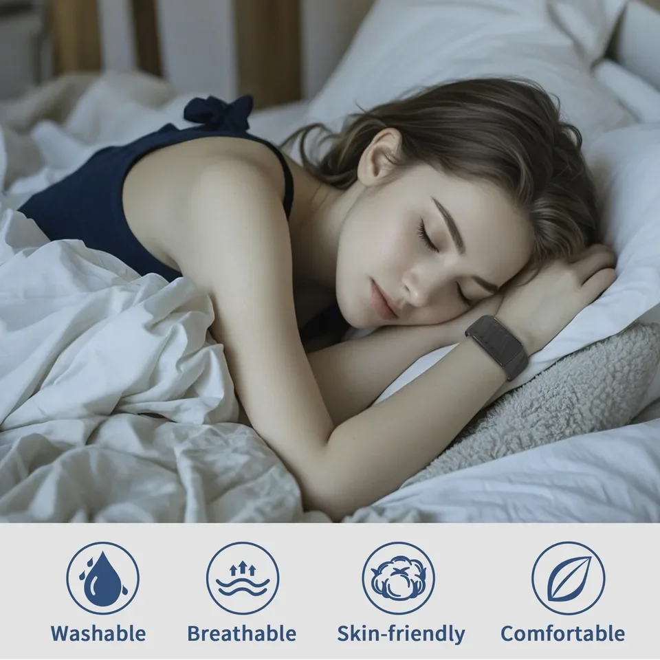 سوار معصم من السيليكون الناعم الملمس قابل للتعديل مقاوم للماء ومقاوم للعرق لجهاز WHOOP 4.0 3.0 لمراقبة معدل ضربات القلب وحزام تعقب اللياقة البدنية