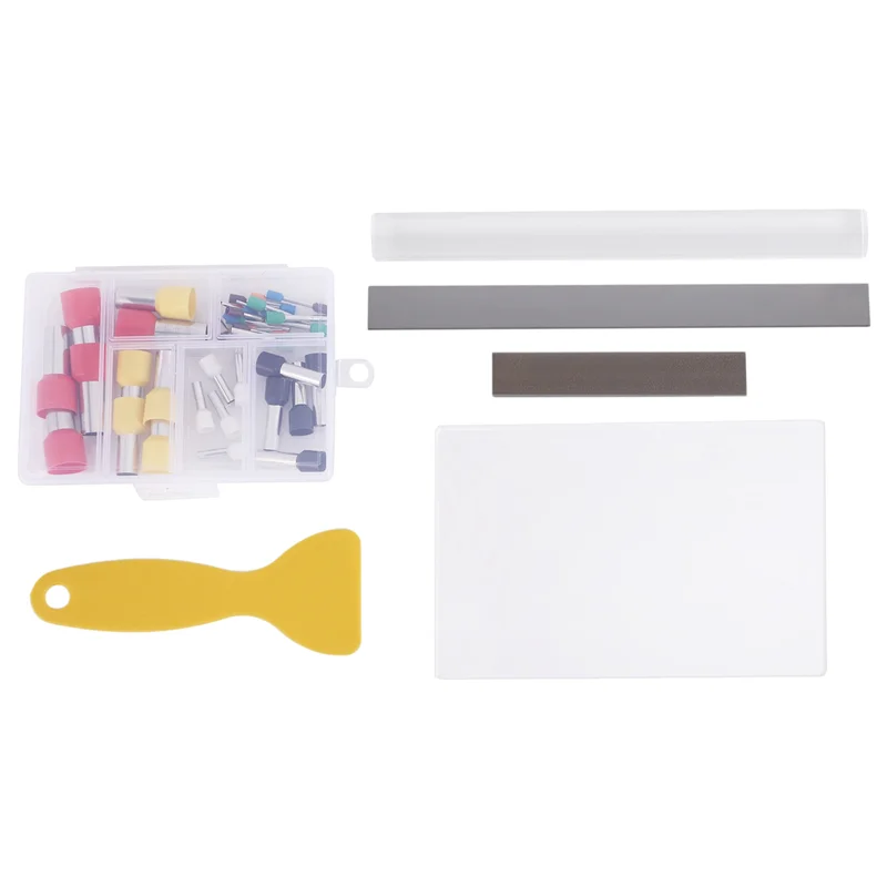 ABRO-45 Stück Polymer Clay Tool Kit Acryl Polymer Clay Roller Clay Blade Cutter Acrylplatte Runde Kreis Punch Tools