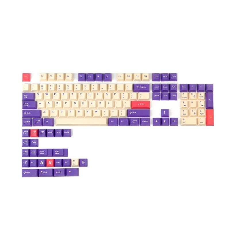 Coral Sea 128 Keys Cherry PBT Keycaps for Mechanical Keyboard Cherry MX Switches