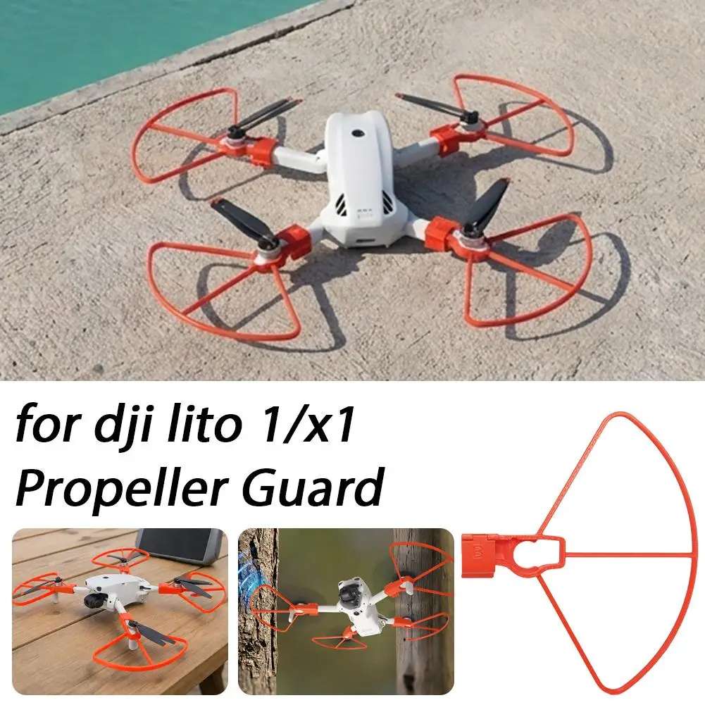Safety Propeller Guard Compatible with DJI LITO 1 / X1, Impact Resistant Anti-Scratch Protective Bumper for Outdoor Drone Use