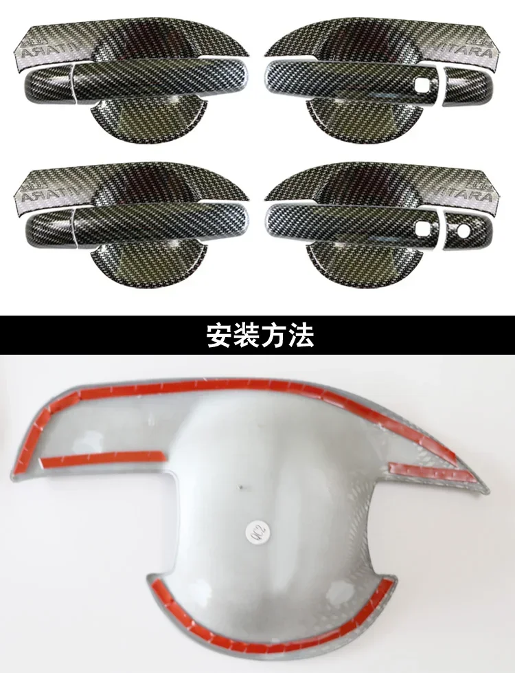 For Suzuki Vitara Car Accessories ABS Car Door Handles Bowl Cover Trim High Quality Door Handle Trim 2015 2016 2017 2018