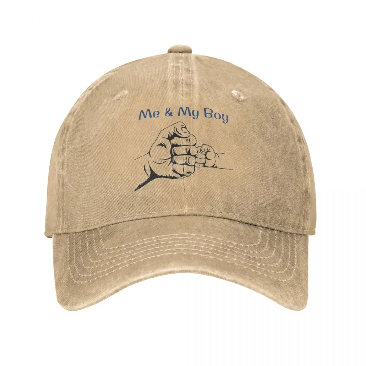 Me & My Boy Fist Bump Baseball Cap Distressed n Washed Fathers Day Snapback Cap Men Women Outdoor All Seasons Travel Cap Hat