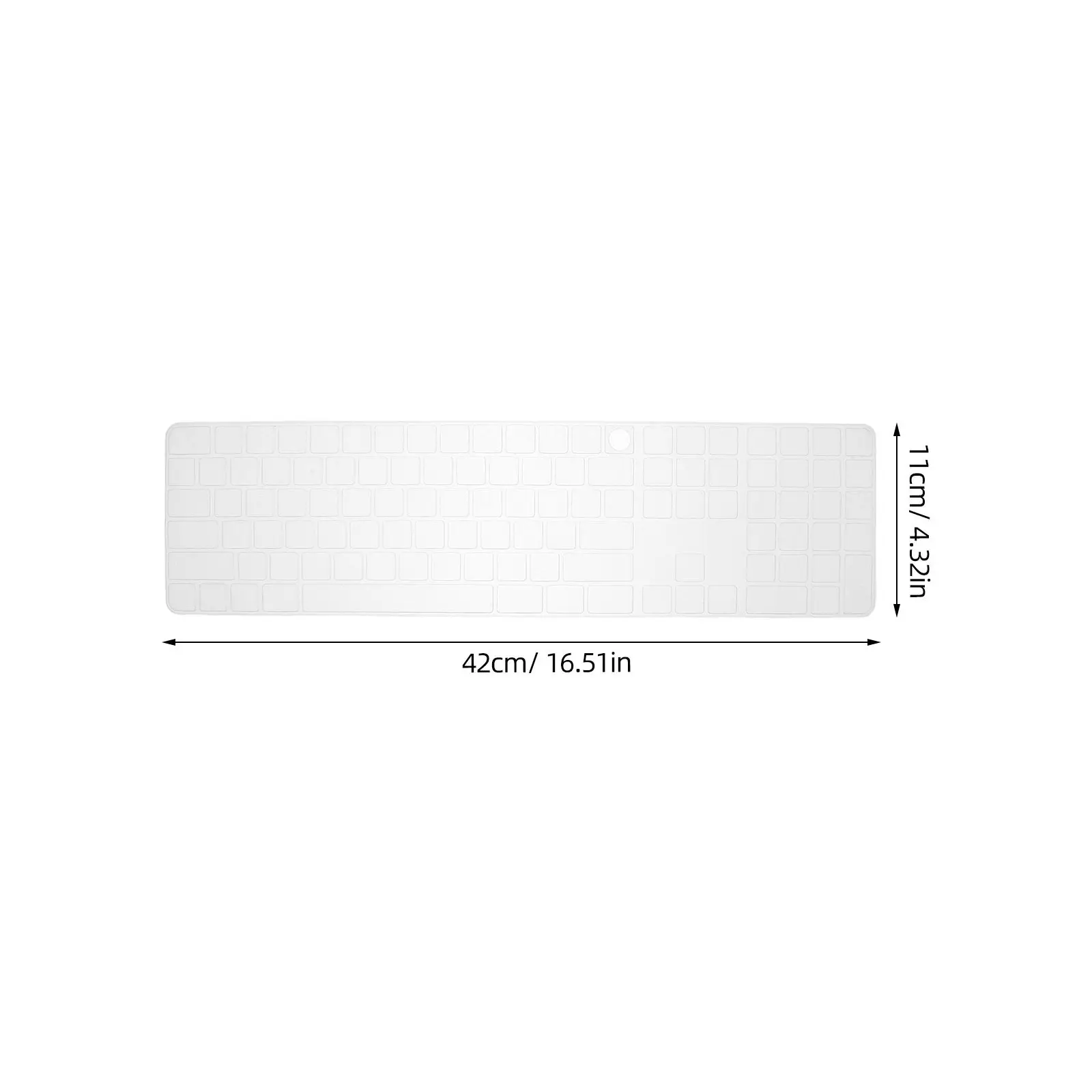 Silicone Keyboard Protector Skin for Long Nails Gel Acrylic Nails Raised 3D Keys Comfortable Quiet Typing Gaming Office Nail Art