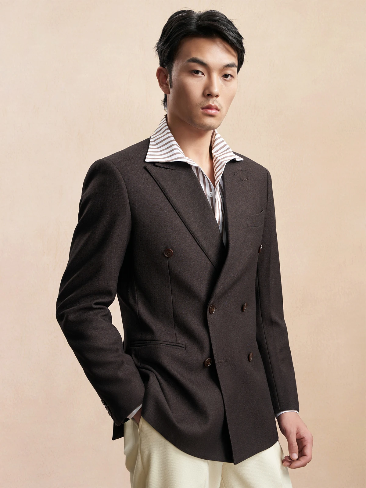 

Мужской двубортный пиджак: легкий повседневный спортивный пиджак для весны, деловой модный пиджак премиум-класса для свадьбы