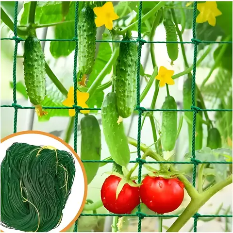 Plant Trellis Pergolas Garden Plant Climbing Net Nylon Trellis Netting with Square Mesh for Climbing Plants, Vegetables