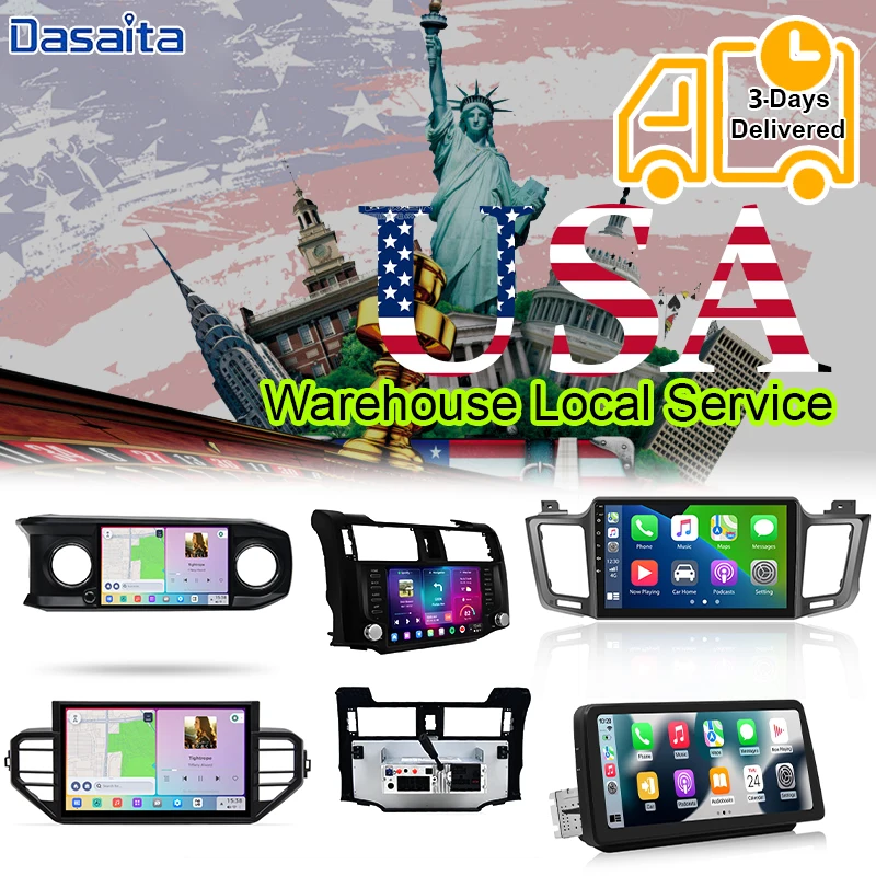 

Dasaita Head Unit 10.2 Inch Car QLED Screen Stereo Radio CarPlay Android Auto GPS Tracker Car DVD Player For Tundra 2014-2021