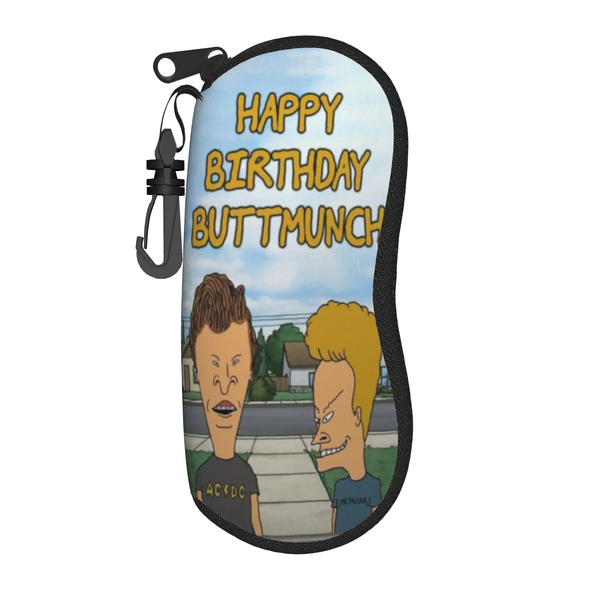 Beavis Buttheads Glasses Case Gift For Women  Zipper  Sunglasses Box Charming Eye Contacts Case