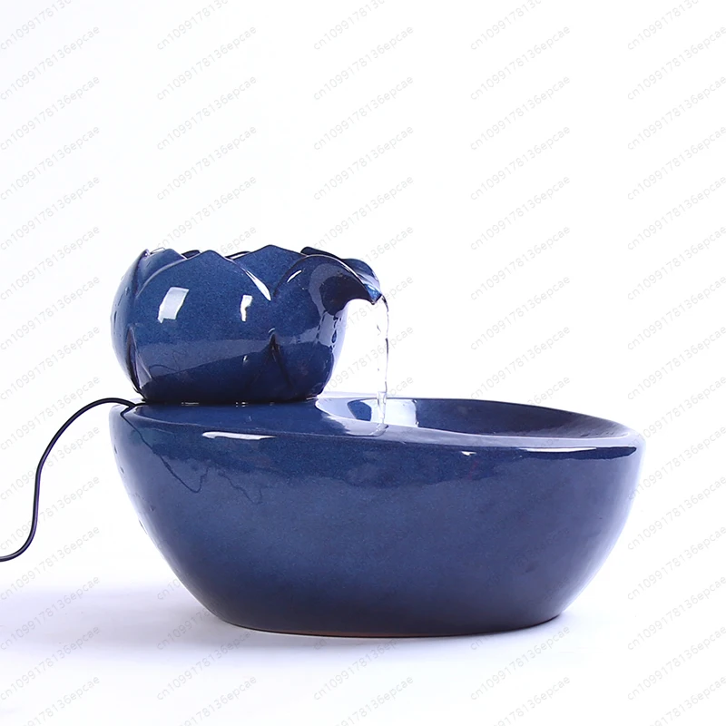 Cat water dispenser Cat ceramic automatic circulation water dispenser Automatic running water feeding bowl