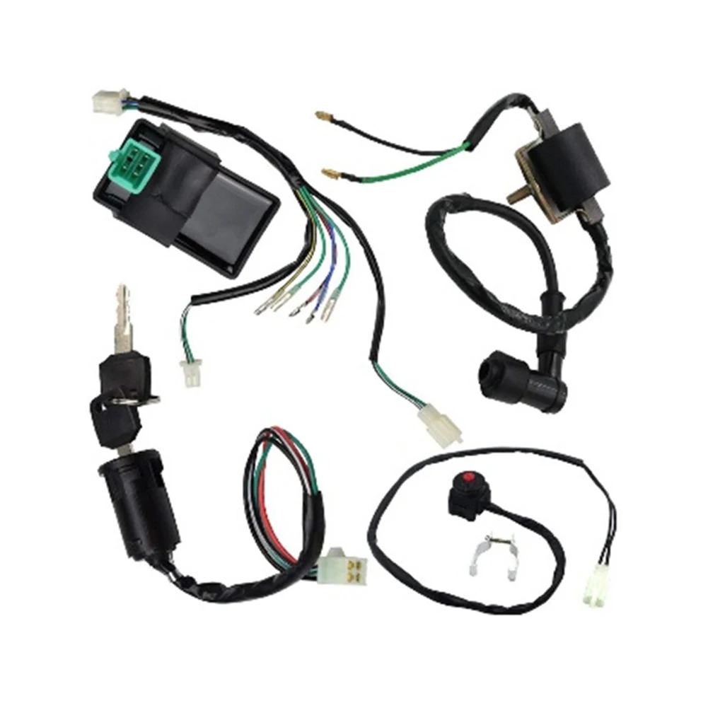 

1set Wiring Harness For CDI Ignition Coil Rebuild Kit For 50cc 70cc 90cc 110cc 125cc Recreational Vehicles Buggies