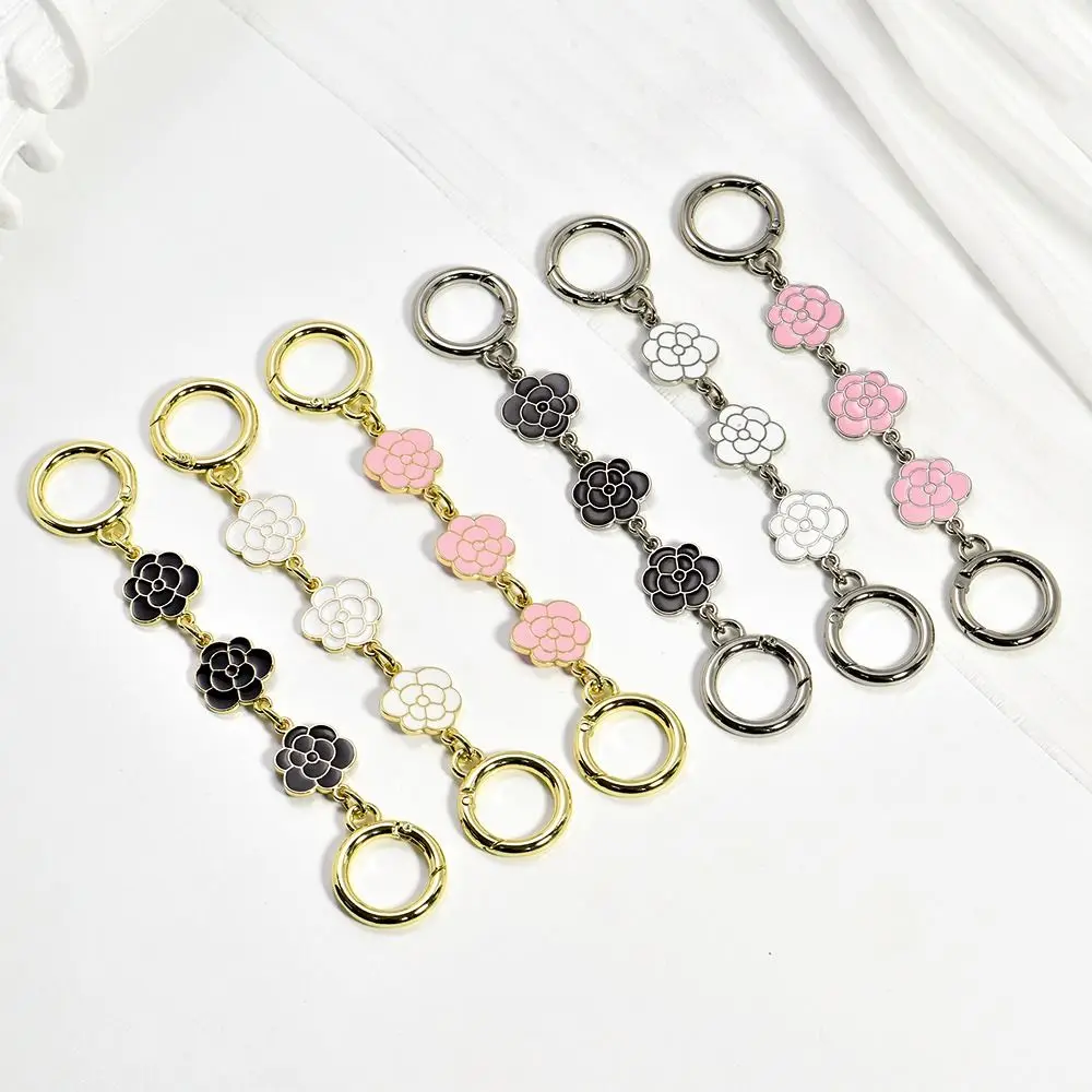 Bag Accessories Camellia Shape Hardware Handbag Strap Extender Bag Chain Replacement Chain Handbag Bag Extension Chain