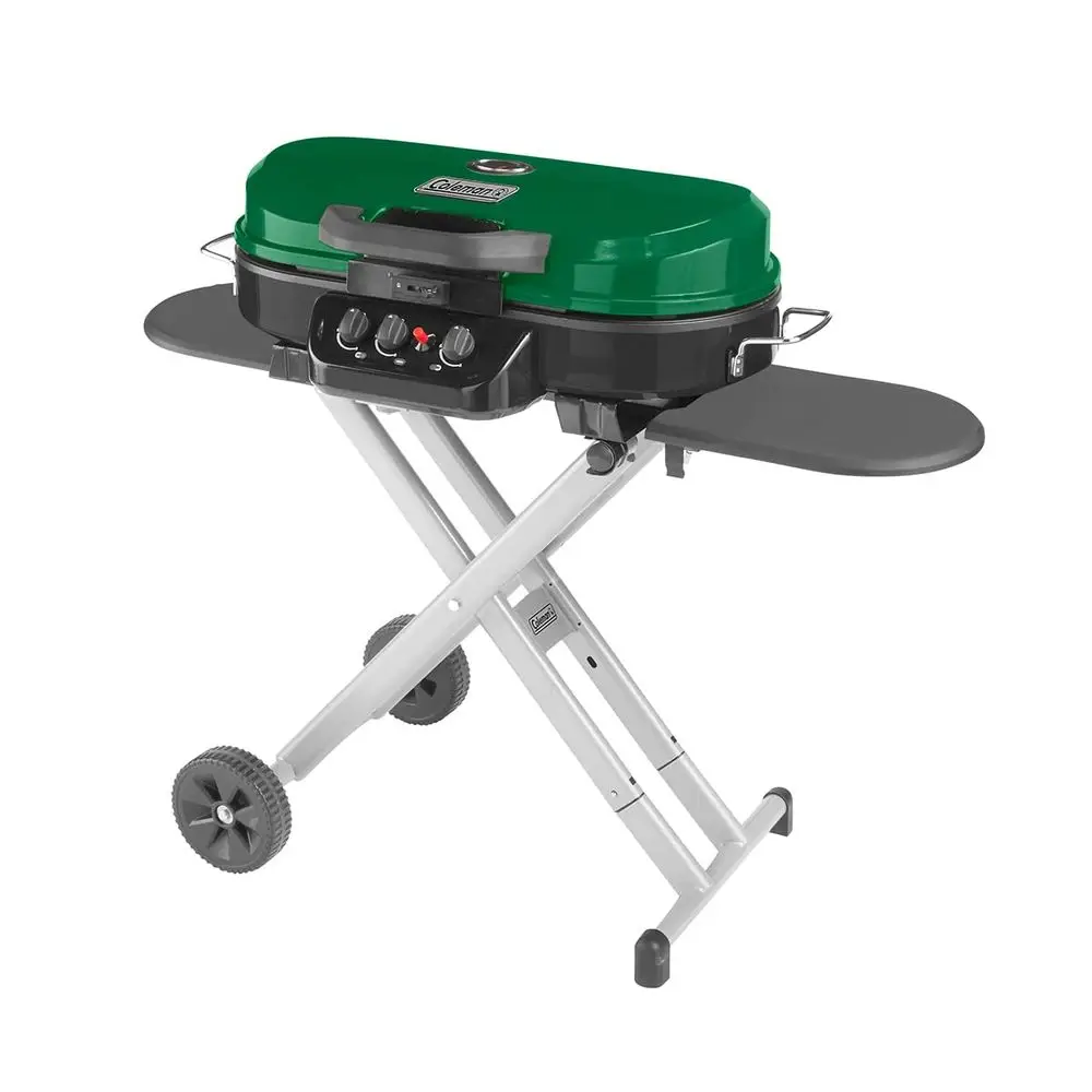

RoadTrip 285 Portable Stand Propane Grill with 3 Adjustable Burners amp Instastart Ignition, 20,000 BTUs of Power for Outdoor