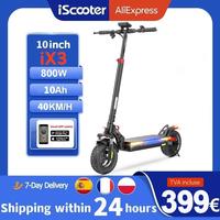 iScooter iX3 10 inch 800W Electric Scooter 40KM Max Range Electric Scooters 10Ah 40km/h Powerful Electric Kick Scooter