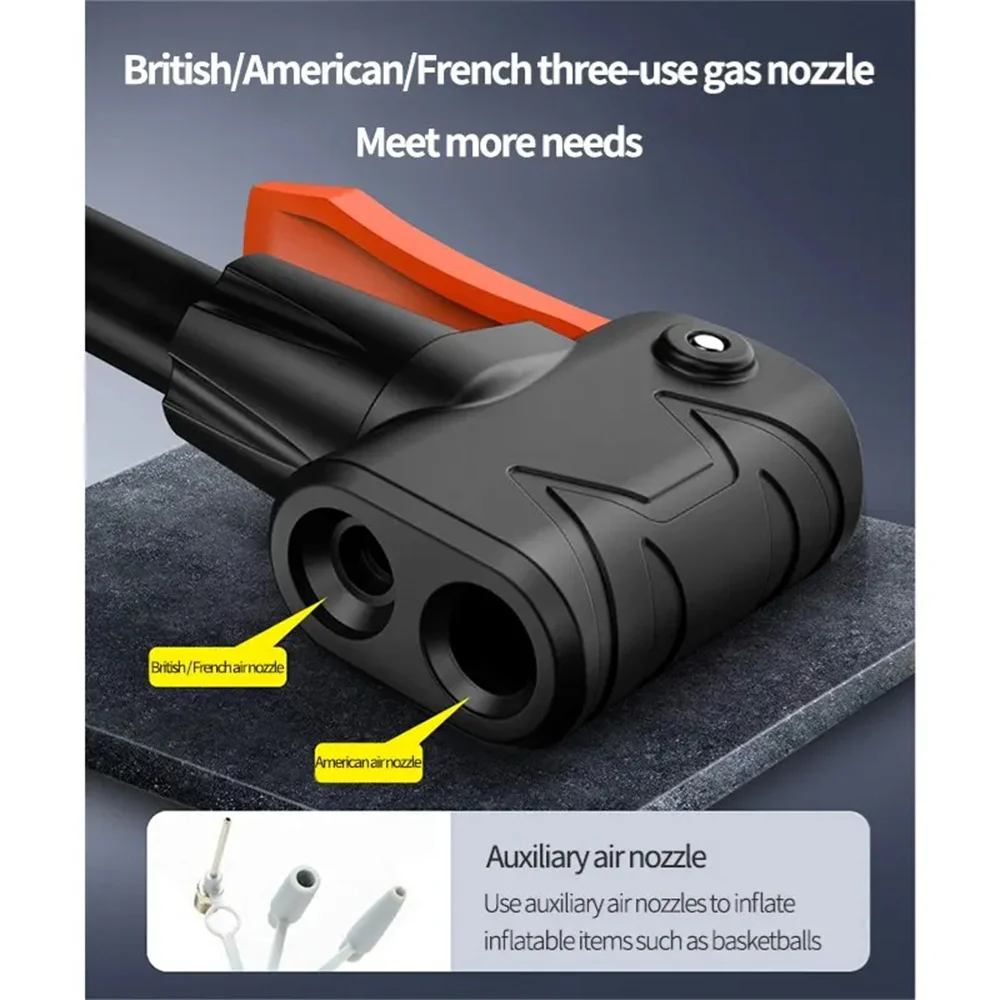 Dağ Bisikleti Yol Bisikleti Pompası MAX 140PSI Sürme Taşınabilir Mini Bisiklet Pompası Basketbol Oyuncak Şişme Tüp Sürme