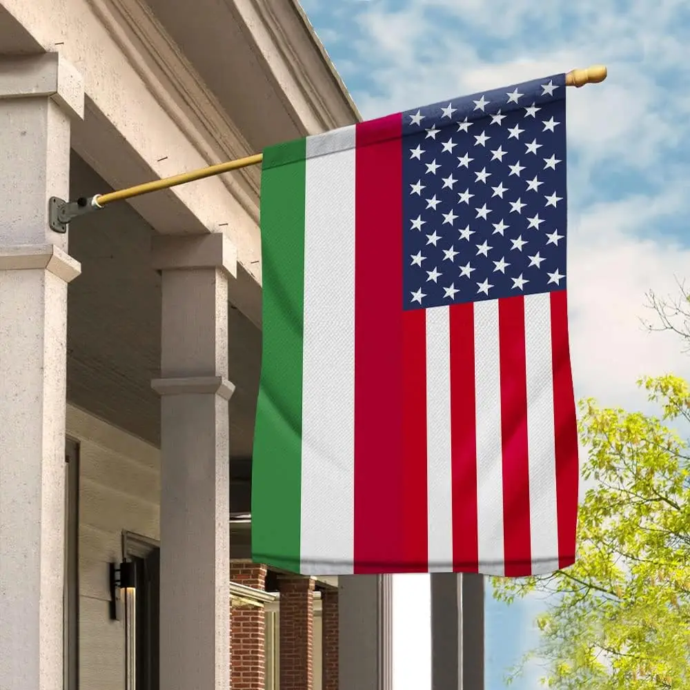 Flagnshow 100% Polyester American Hungary Flag
