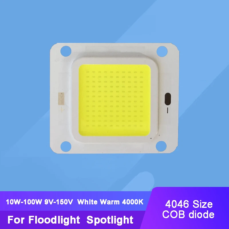 10W - 100W Warm White 4000K LED COB Light + 4640 Size Square Substrate