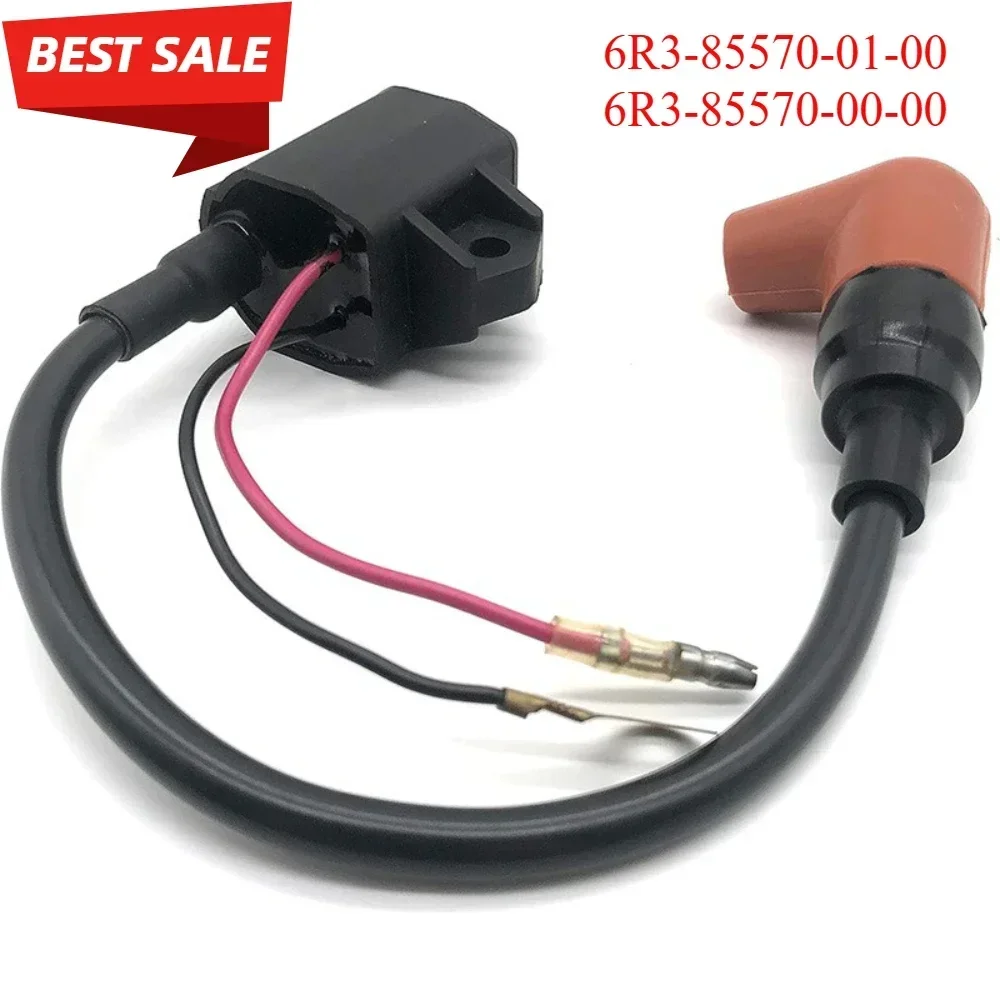 6R3-85570-01-00 6R3-85570-00-00 Auto Ignition Coil for Yamaha 100HP 115HP 130HP 140HP 150HP 175HP 200HP 225HP 2 Storke Engine