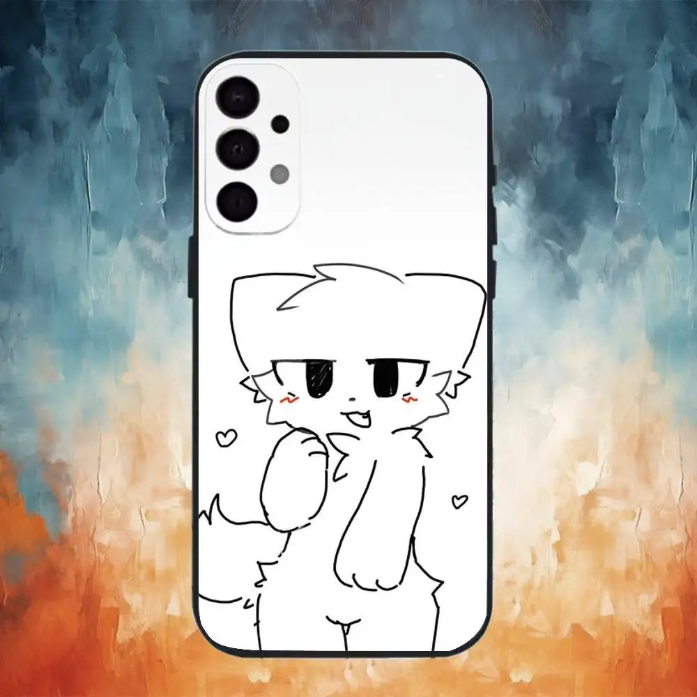 Cute B- Boykisser Phone Case For Samsung S25,S24,S21,S22,S23,S30,Ultra,S20,Plus,Fe,Note,10,9,5G Black Cover