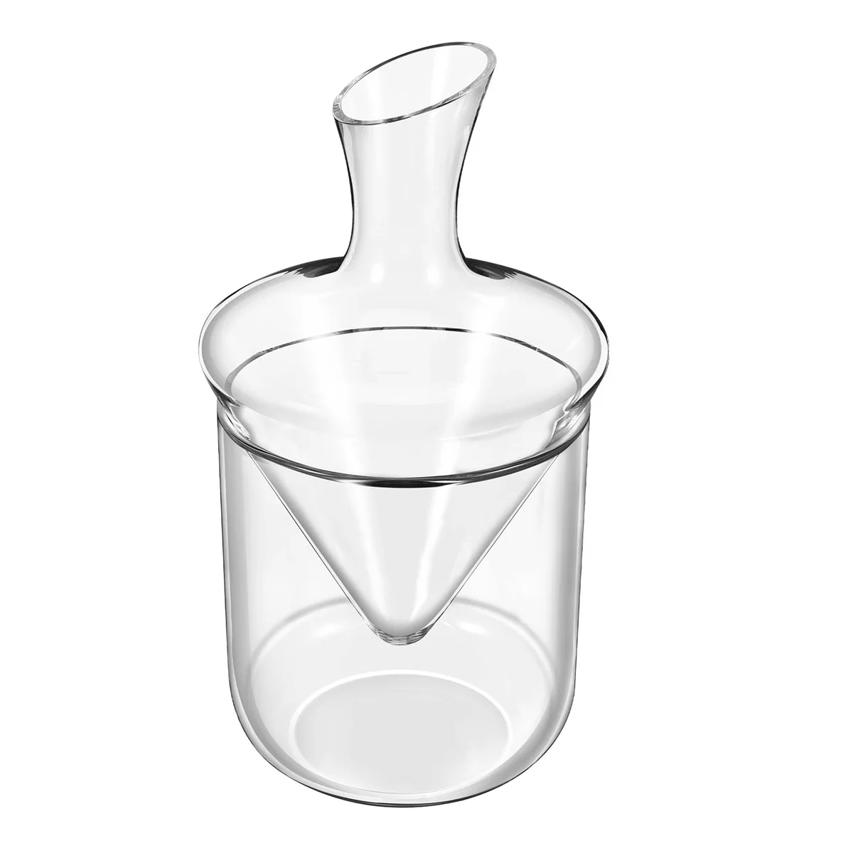 

Wine Decanter Set Wine Decanter with Ice Bucket Lead-Free Crystal Glass Blown Hand Perfect for Home Bar and Parties