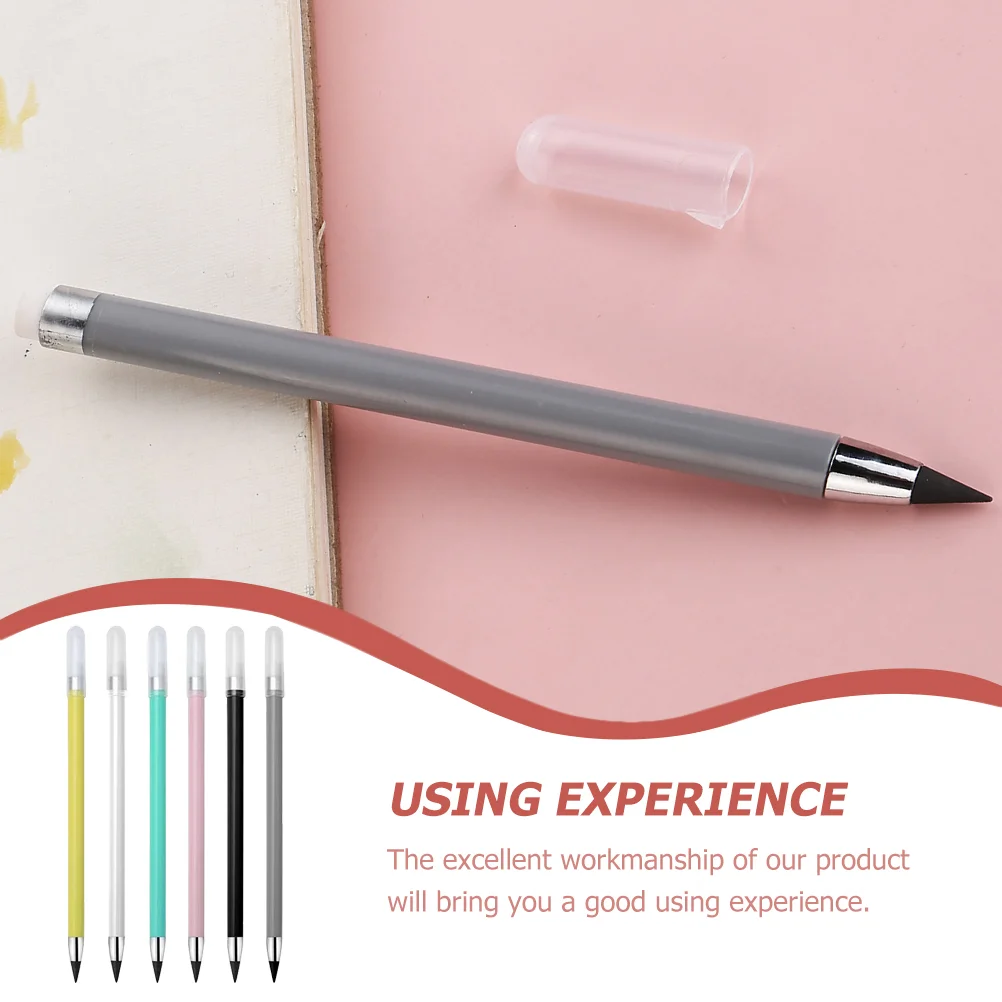 12 Pcs Portable Inkless Pencils Erasable Eternal Everlasting Reusable No Sharpening