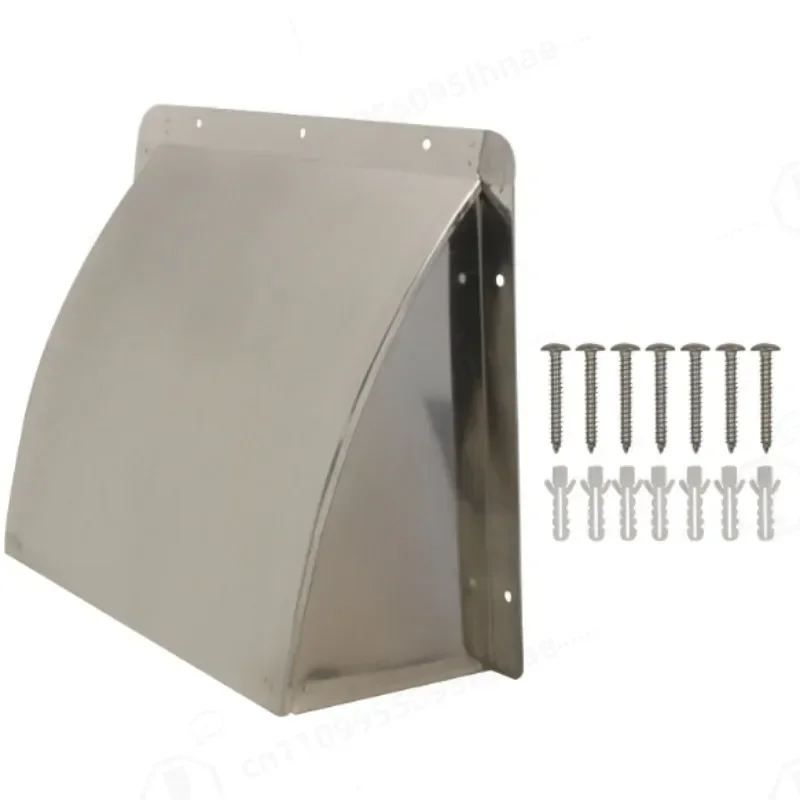 1PC Stainless Steel Wall Air Vent Cover Exhaust Hood Vent Cap Range Hood Outlet Ventilation Cover Wall Mount Rain Cover