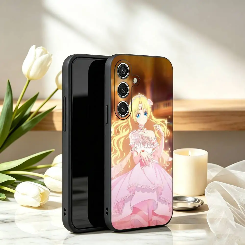 Athanasia Claude Korean Manhwa Phone Case Black Silicone Soft For Samsung Galaxy A73,A72,A71,A70,A53,A52,A51