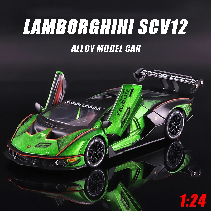 1:24 Lamborghini Essenza SCV12 Track Version Supercar Alloy