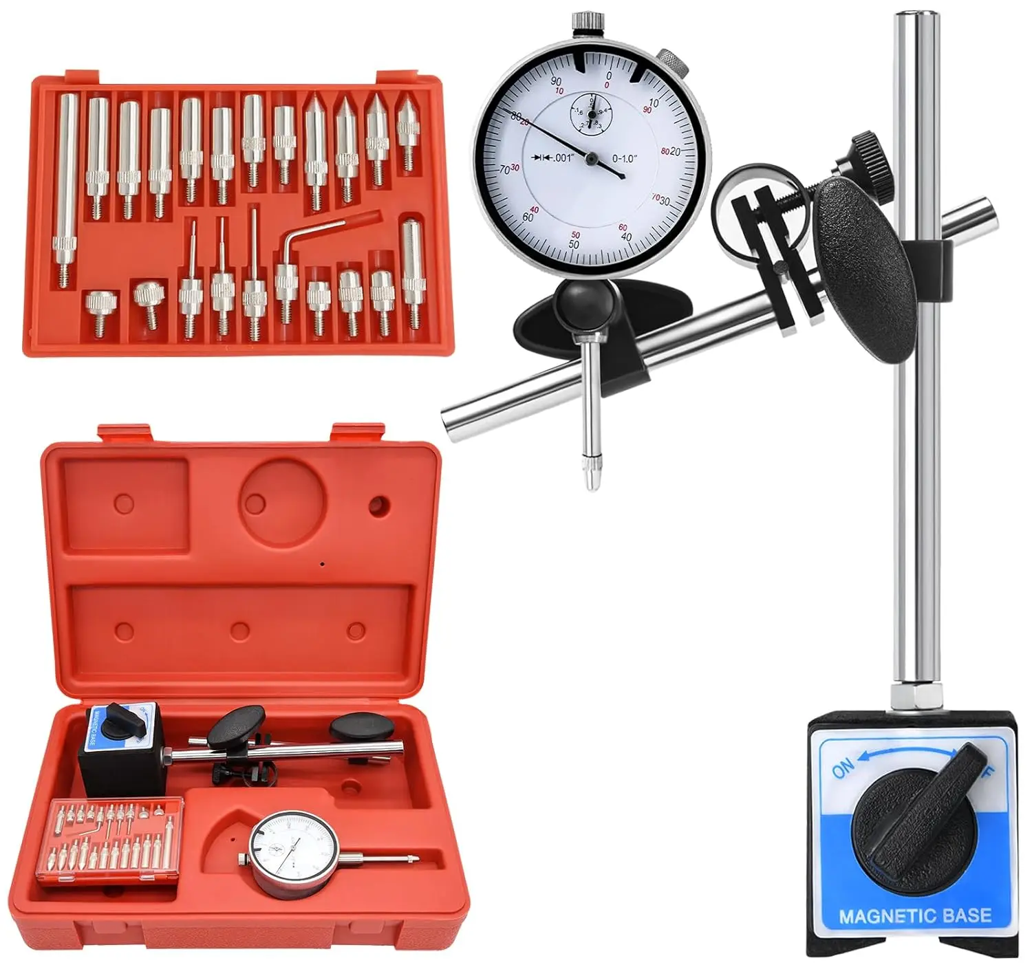 30/40/50/60/80 Kg Magnetic Dial Indicator Holder Base For Maintaining Dial Indicator