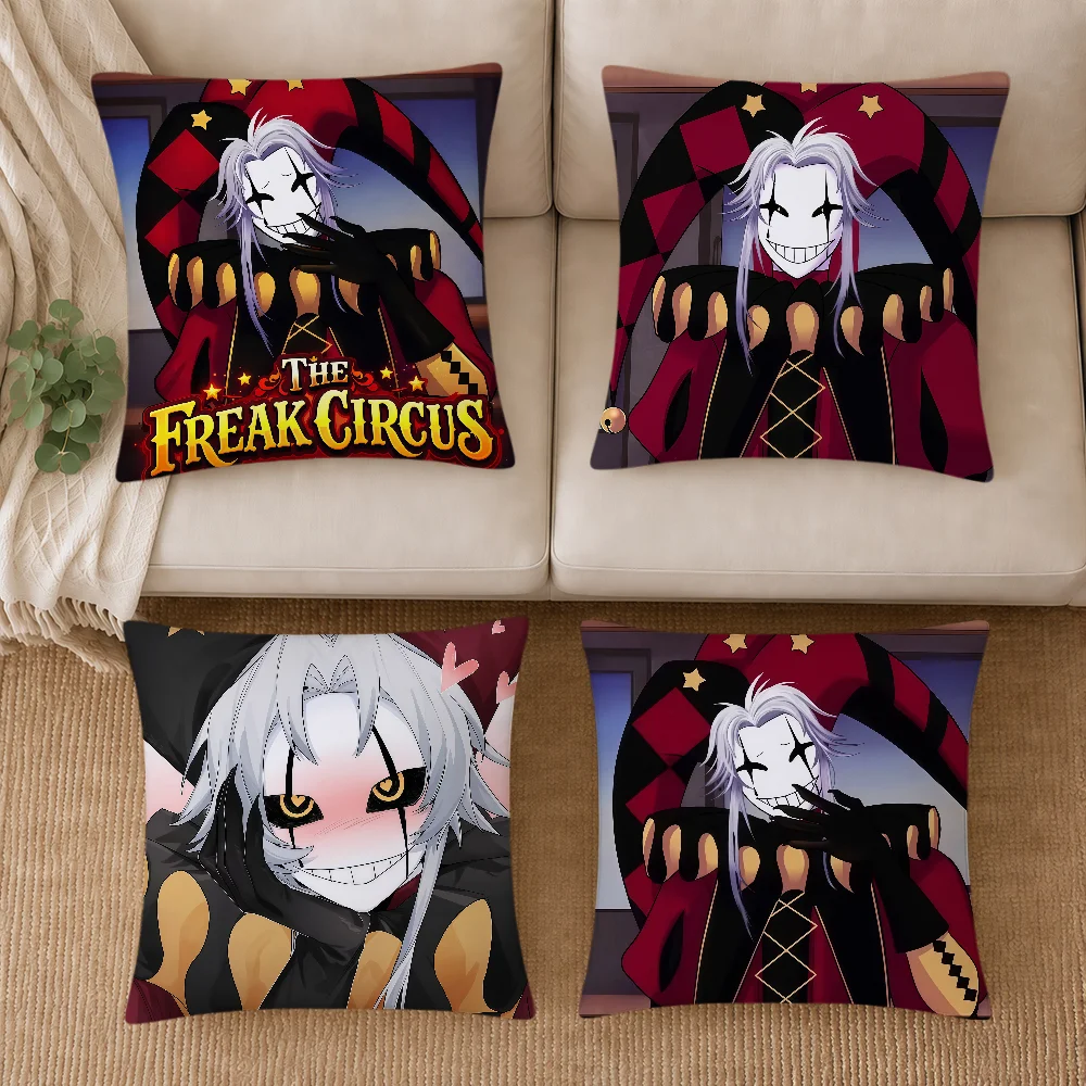 Cushion Cover Game Soft Pierrot Pillowcase Circus The Cute Freak Sofa Home Living Room Decor Bed Hogar Pillowcover Gift