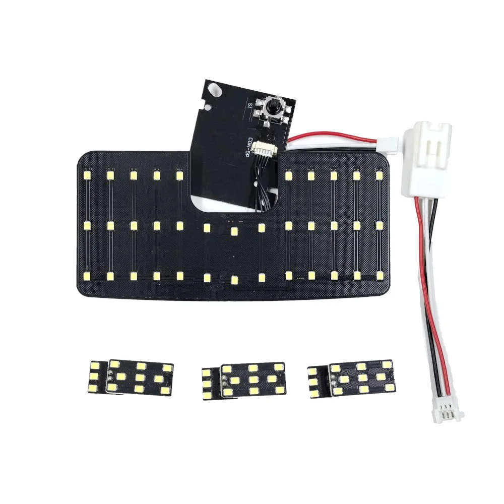 July King Car Reading Lights for Toyota Harrier 80# AXUH8# MXUA8# R2.6-, 4 pcs 6000K LED Indoor Dome Map Light, Super Bright