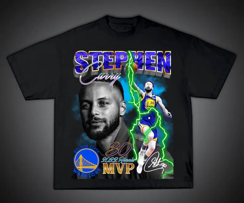 Ready to print T-shirt design steph curry mvp 2022, png file instant download for your T-shirt printing biz or for personal use