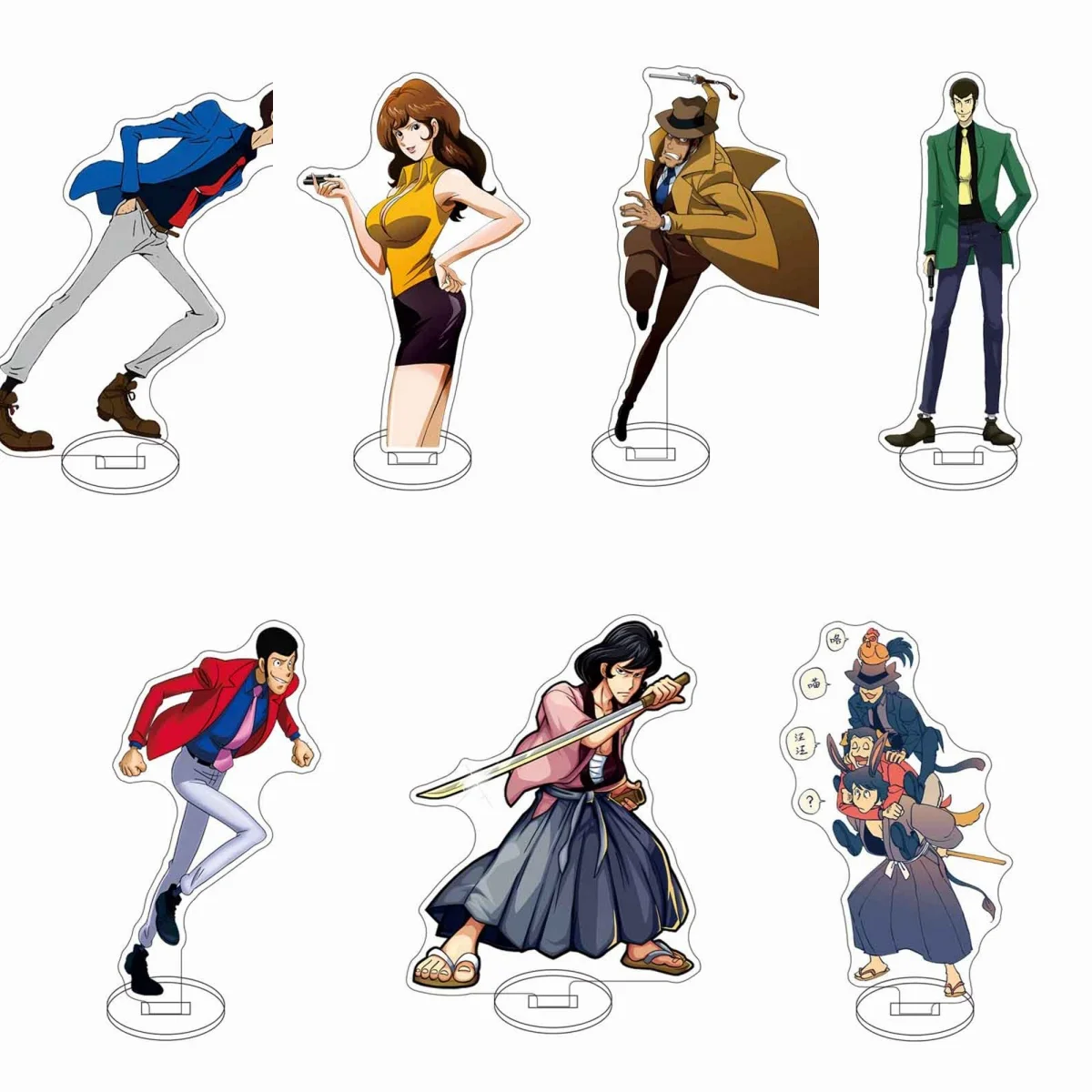 

15CM NEW Anime Lupin the 3rd Acrylic Stand Model Cosplay Charm Characters Ornament Accessories Goods Collection Gifts