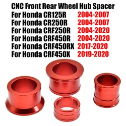 For Honda CR125R CR250R CRF250R CRF250X CRF450R CRF450X CR CRF 125 250 450 Motorcycle Front Rear Wheel Hub Spacer Fork Bushing