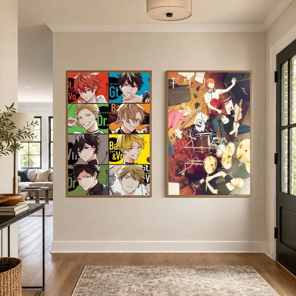Manga given Poster Graphic Wall Art Poster HD Waterproof PP Paper Print for Bedroom Living Room Office Decor Gift