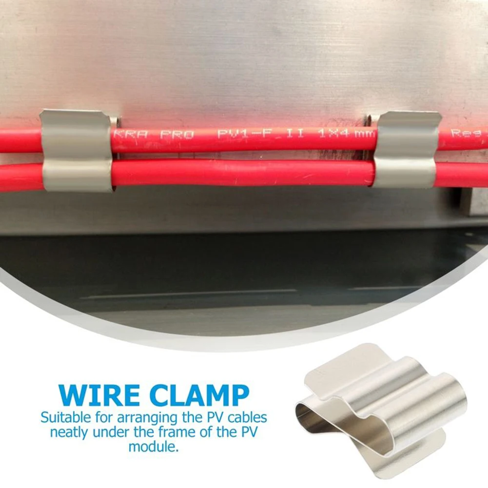 High Quality Cable Clips Solar Panel Solar Cable Fastener Solar Cable Organizer Solar Panel Cable Clip Wire Clips