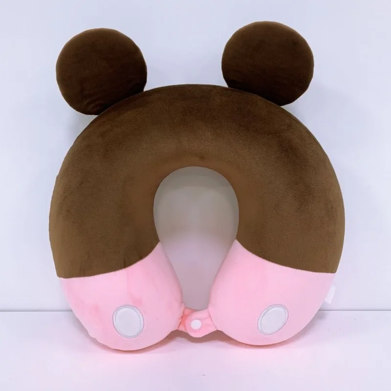Disney animation Mickey Minnie cartoon memory foam U-shaped pillow portable nap cushion creative travel neck protection pillow