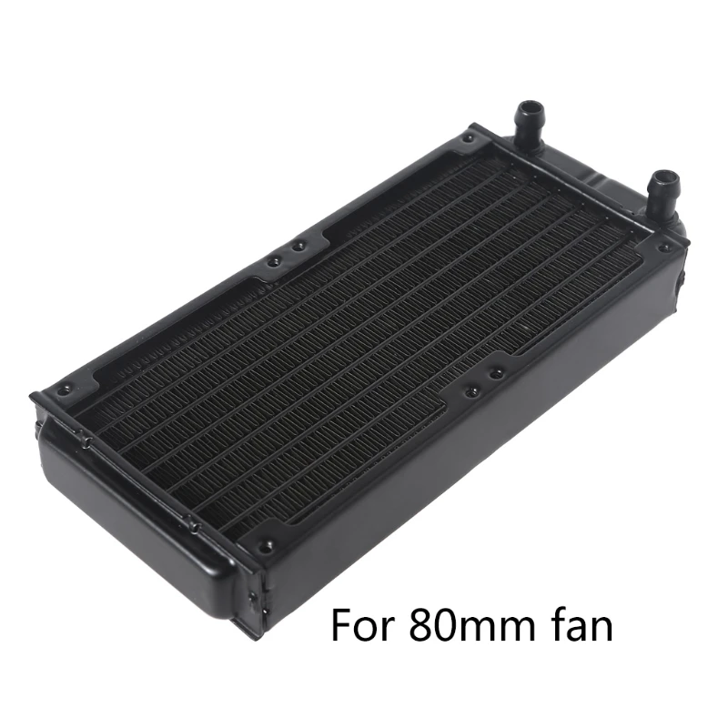 Aluminum Water Cooling Radiator 10 Tubes Heat Exchanger CPU Heatsink Cooler Fast Heat Dissipation for PC Computer