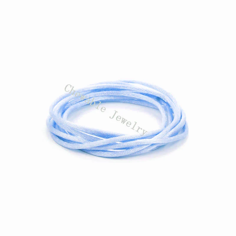 20m/lot DIY Nylon Cords 1.5mm Pacifier Clip Chain For Teething Necklace Make Rope Silicone Beads Handmade Satin Jewelry thread