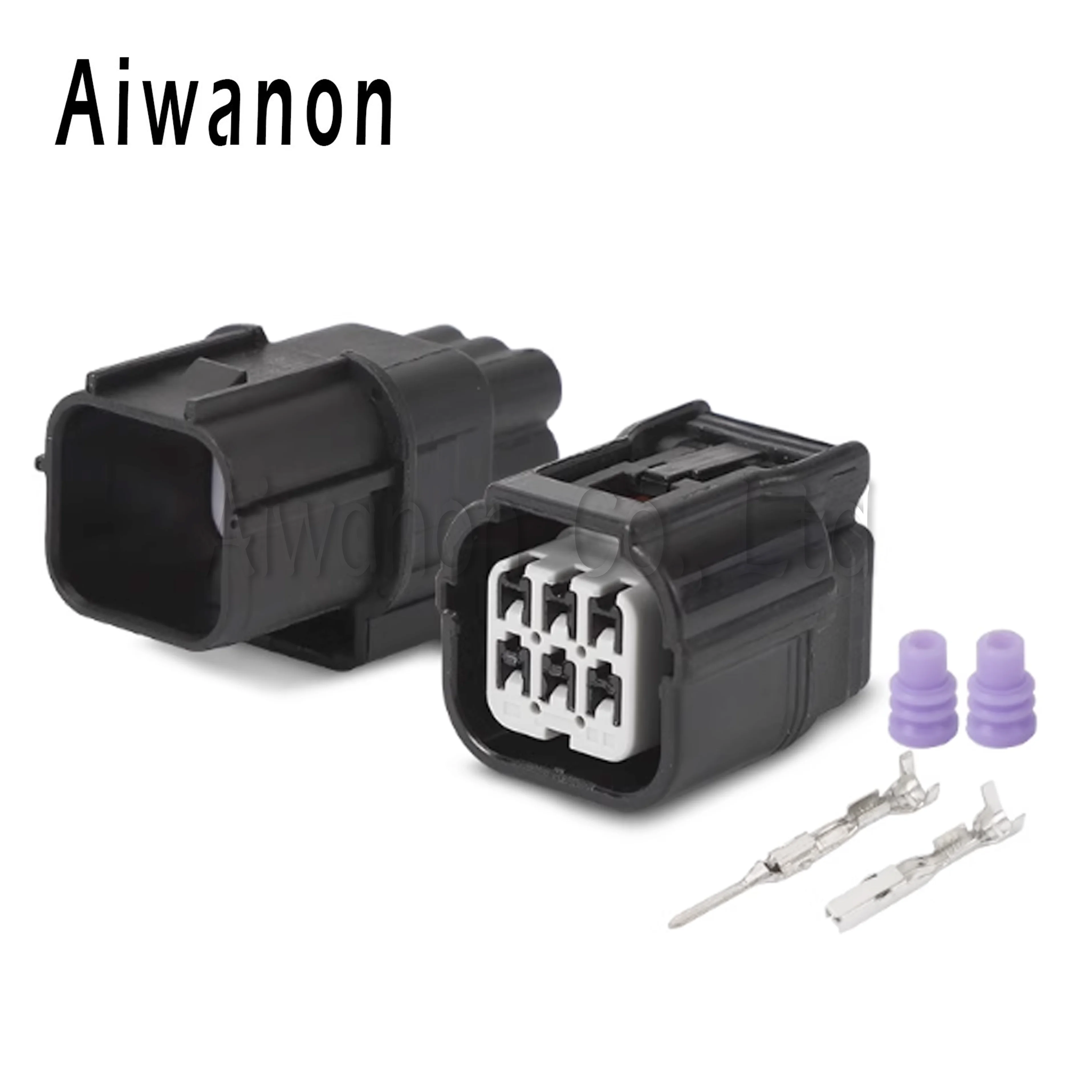 

1 комплект, 6-контактный автомобильный соотношение воздуха и топлива 040, датчик AFR, электрические разъемы, женский и мужской разъем жгута проводов для Honda 6188-4908 6189-7040