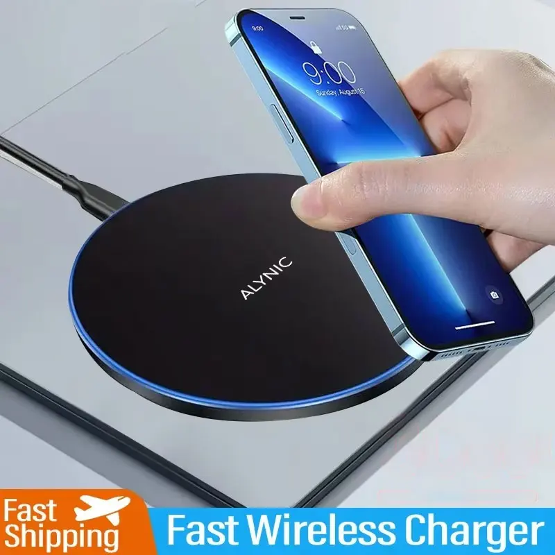 Kabelloses Ladegerät mit Ständer, Desktop-Schnellladestation für iPhone 17 16 15 14 13 12 11 8, Samsung S26, Xiaomi