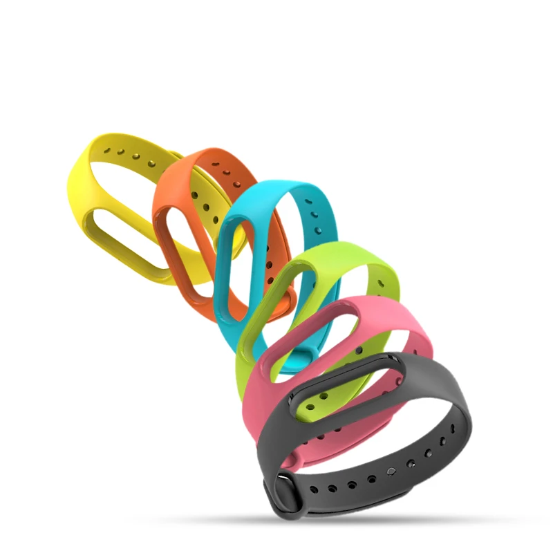 샤오미 미 밴드 2 용 실리콘 스트랩, 스마트 워치 액세서리, 다채로운 손목 밴드, 미 밴드 2 용 손목 스트랩