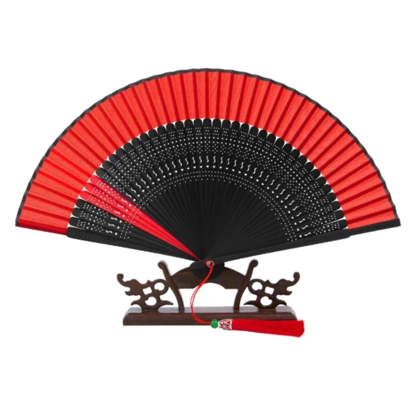 Retro Woman Girl Hand Fans Ventilador Classical Portable Summer Lady Folding Fan Chinese Women Hanfu Cosplay Props Hand Fans