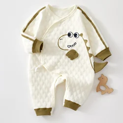 Unisex Newborn Clothes Autumn Winter Long Sleeve Baby Boy Jumpsuit 0-6 Months Hospital Baby Rompers For Girls