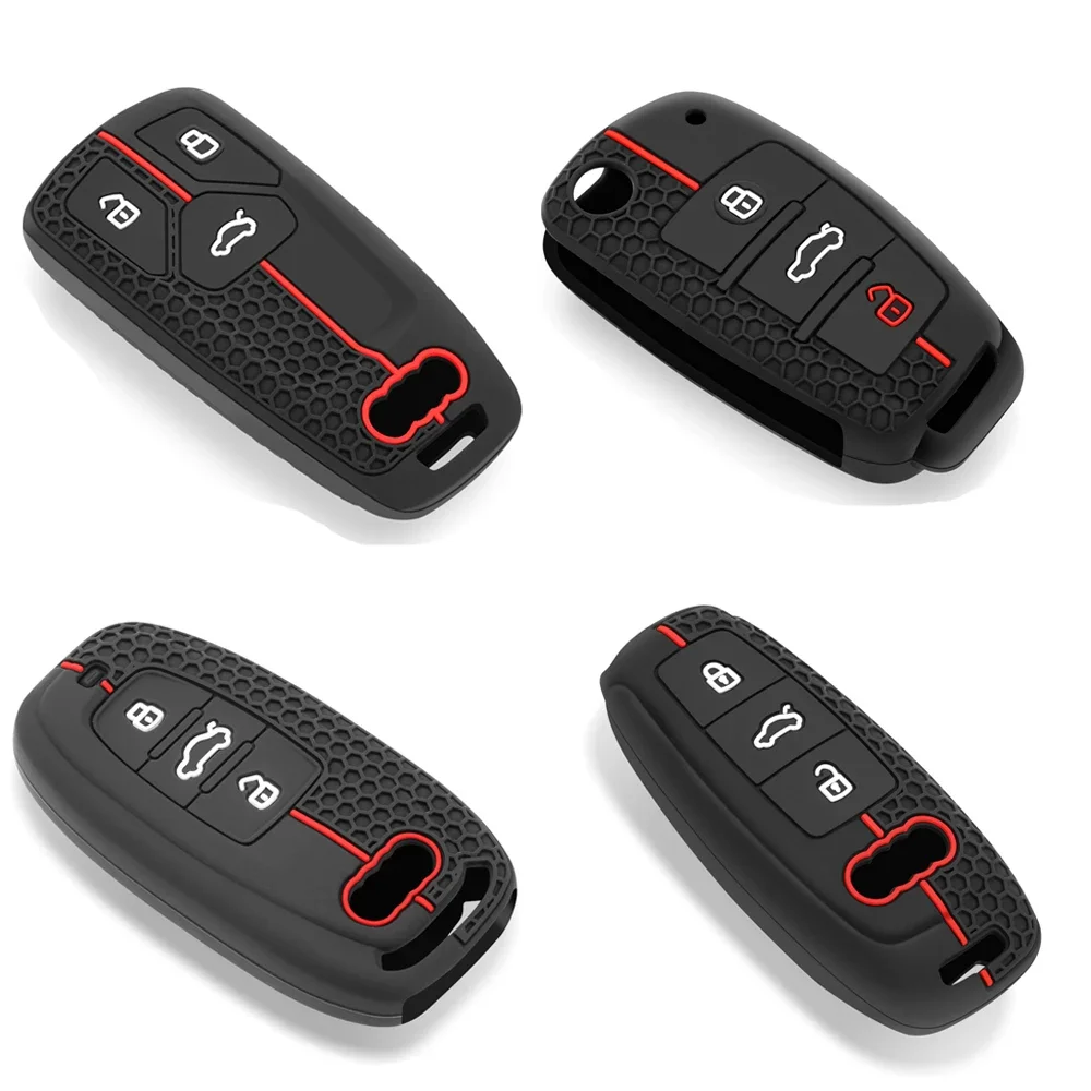 Car Remote Key Case Cover Fob Shell For Audi A1 A2 A3 A4 A5 A6 A7 A8 Q1 Q2 Q3 Q4 Q5 Q6 Q7 S3 S4 S5 S6 RS3 RS4 RS5 RS6 TT