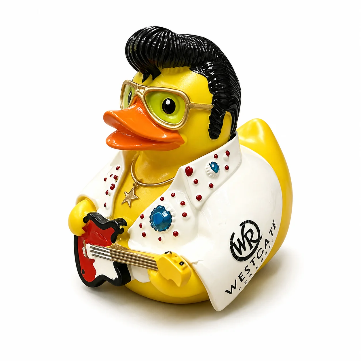 Guitar Rock Star Duck Resin Figurine, Funny Singer Duck Statue, Home Cabinet Decoration, Birthday Gift For Music Enthusiasts