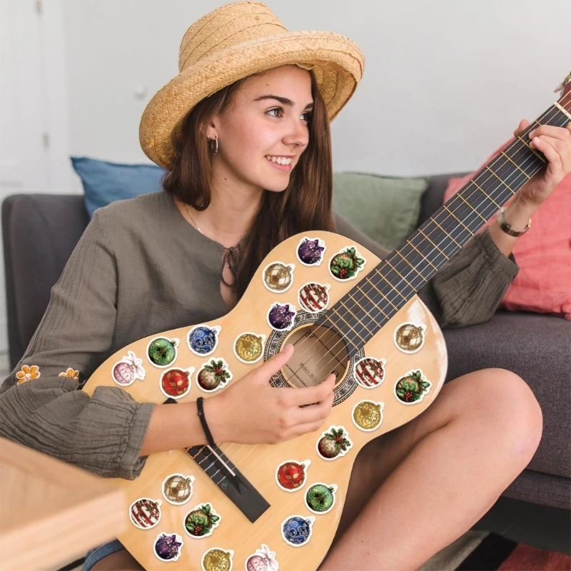 

Festival Adhesive Christmas Bells Stickers Friendly Removable Cartoon Artwork best sale