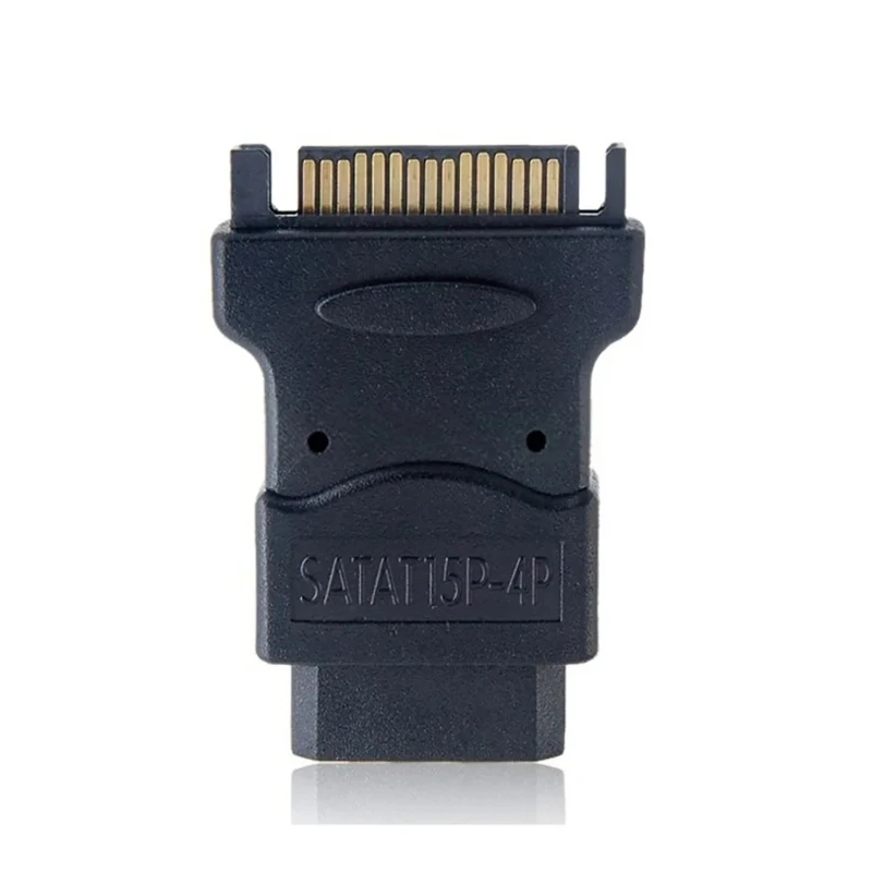 

15Pin Male to large 4Pin Female Adapter Efficien Power Converter Data Transfer Adapter
