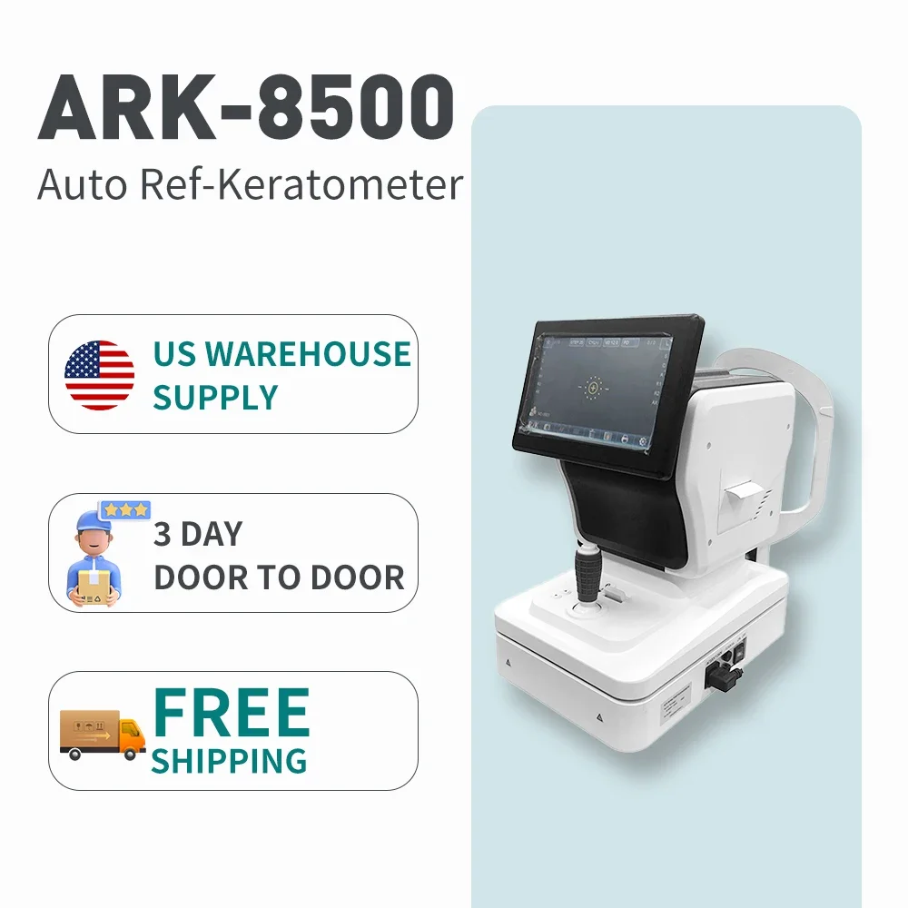 US Florida Warehouse Direct Delivery 180 Degrees Rotating Screen Eye Test Keratometer Autorefractor Price